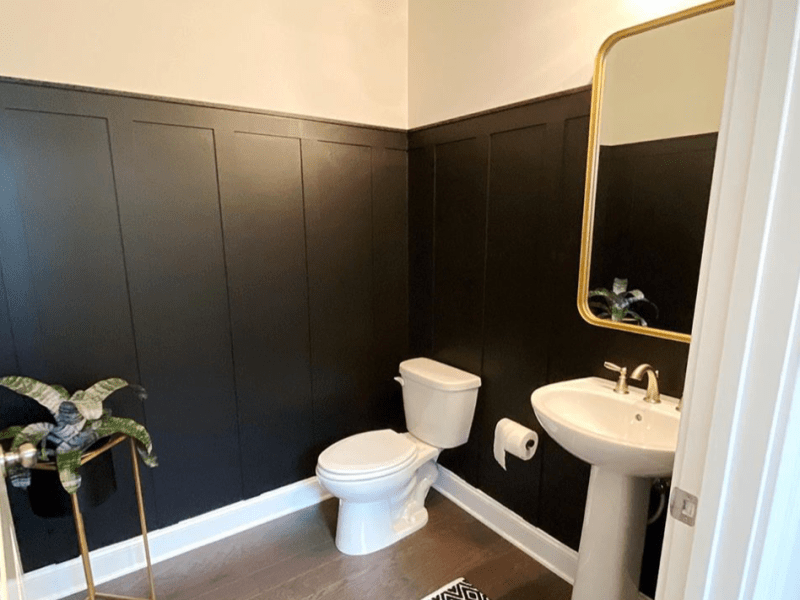 DIY Board and Batten – Powder Bath Update